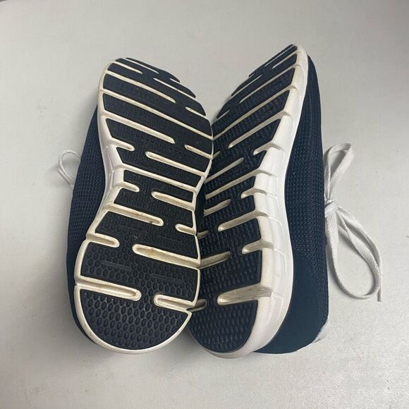 SKECHERS Women’s Air Cooled Memory Foam Black & White Lite Weight Athletic Shoes - Picture 9 of 12